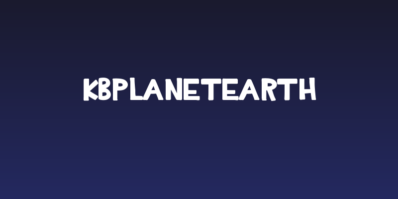 KBPlanetEarth Social Header