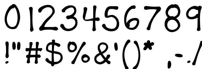KBPlayDate Font OTHER CHARS