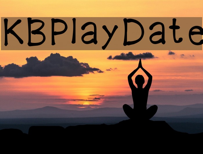 KBPlayDate Font examples