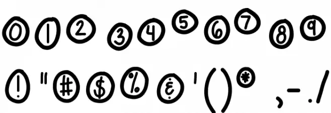 KBPopTheBubbly Font OTHER CHARS