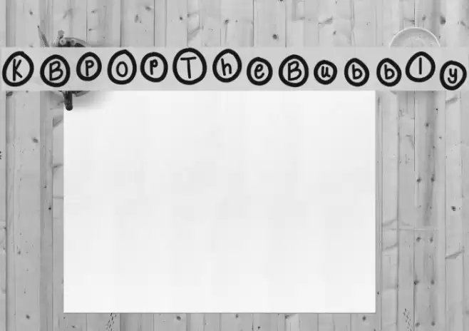 KBPopTheBubbly Font examples