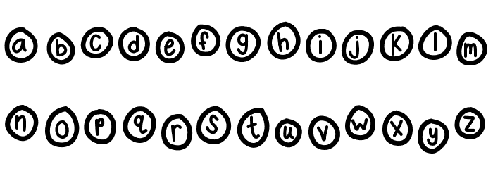KBPopTheBubbly Font LOWERCASE