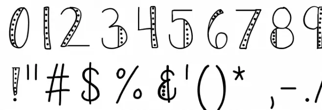 KBPush Font OTHER CHARS