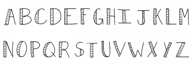 KBPush Font Litere mari