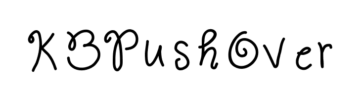 KBPushOver  Frei Schriftart Herunterladen