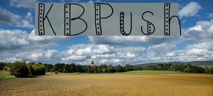 KBPush Font examples