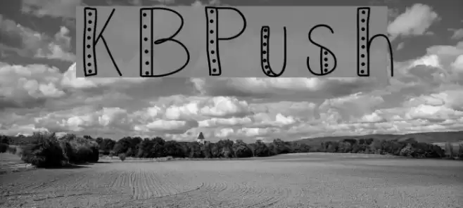 KBPush Font examples
