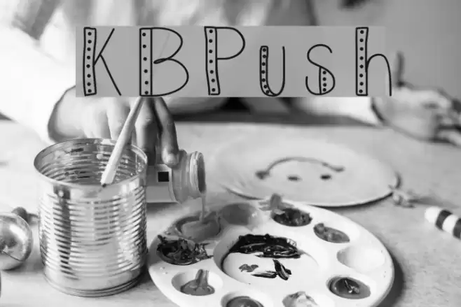 KBPush Font examples