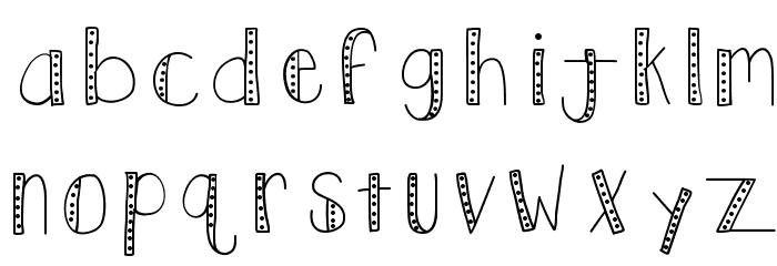 KBPush Font LOWERCASE