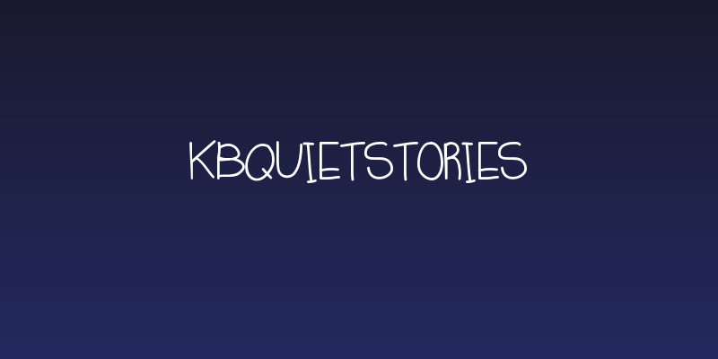 KBQuietStories Social Header