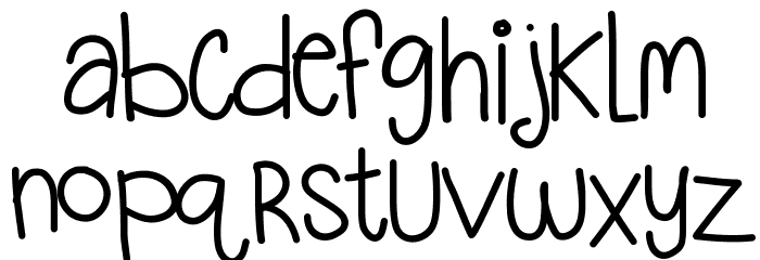 KBQuietStories Font LOWERCASE