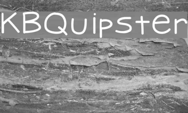 KBQuipster Font examples
