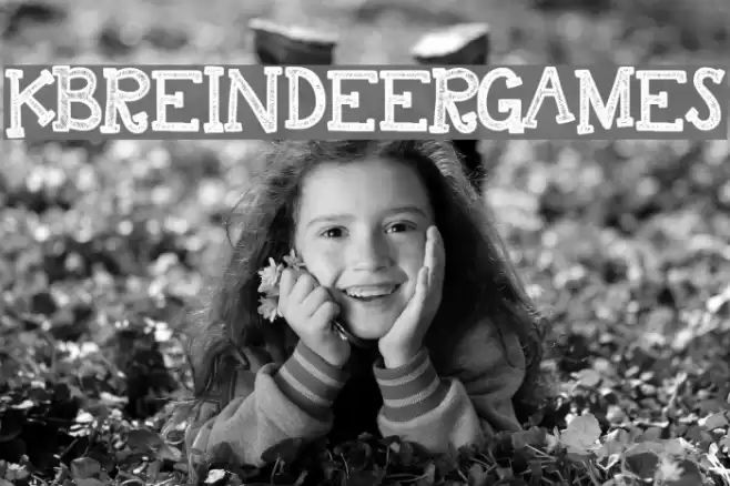 KBREINDEERGAMES Font examples