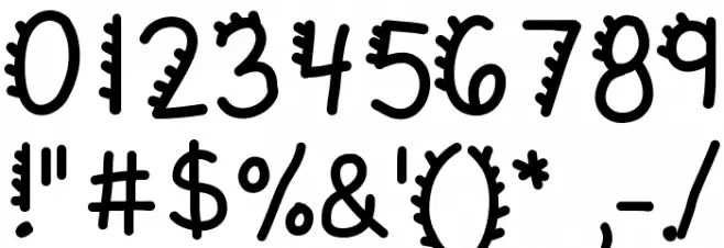 KBRacecars Font OTHER CHARS