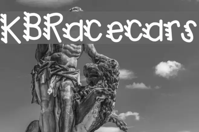 KBRacecars Font examples
