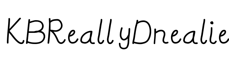 KBReallyDnealie Font