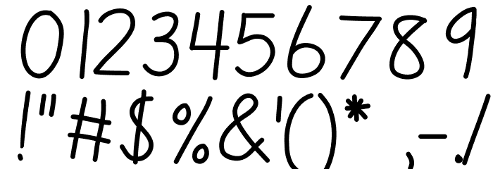 KBReallyDnealie Font OTHER CHARS