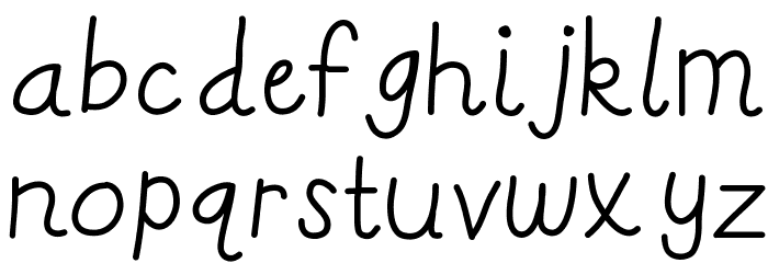 KBReallyDnealie Font LOWERCASE