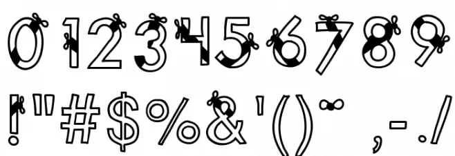 KBRibbonsAndBows Font OTHER CHARS