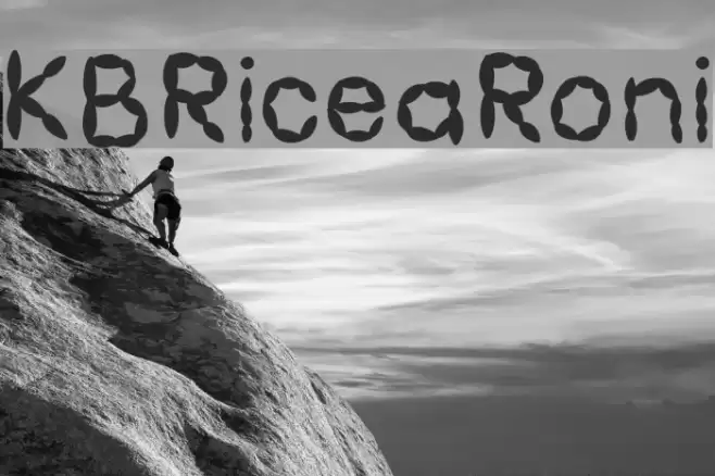 KBRiceaRoni Font examples