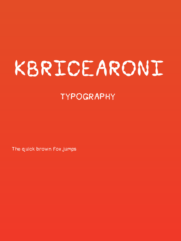 KBRiceaRoni Poster