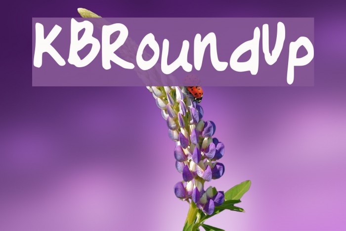 KBRoundUp Font examples