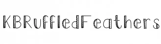 KBRuffledFeathers  Descarca Fonturi Gratis