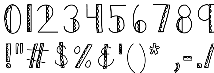 KBRuffledFeathers Font OTHER CHARS