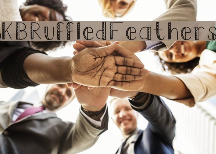 KBRuffledFeathers Font examples
