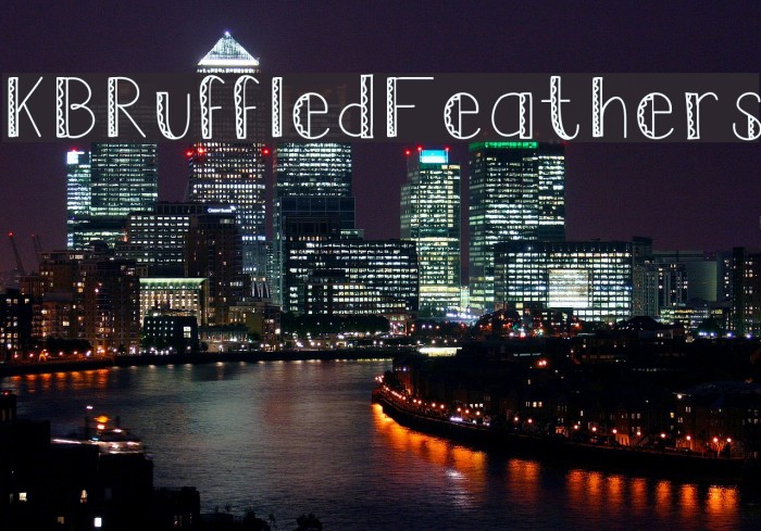 KBRuffledFeathers Font examples