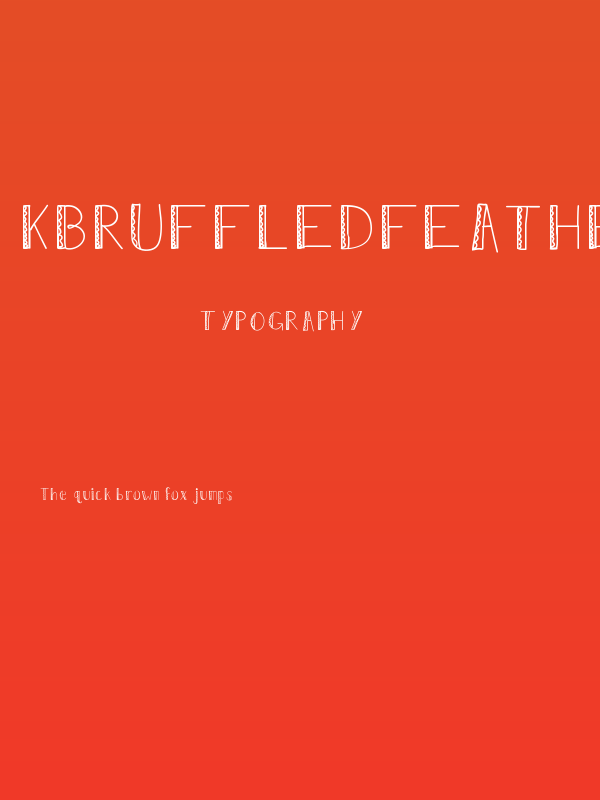 KBRuffledFeathers Poster