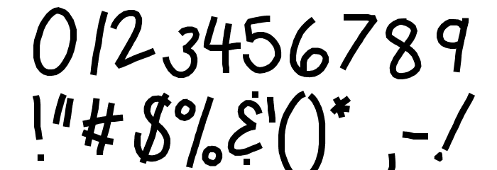KBSauceylady Font OTHER CHARS