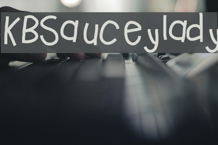 KBSauceylady Font examples