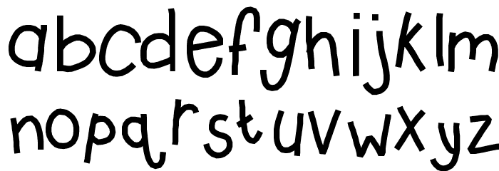 KBSauceylady Font LOWERCASE