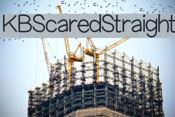 KBScaredStraight Font examples