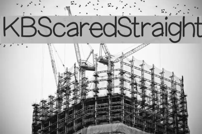 KBScaredStraight Font examples