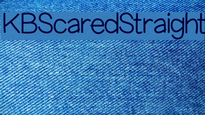 KBScaredStraight Font examples