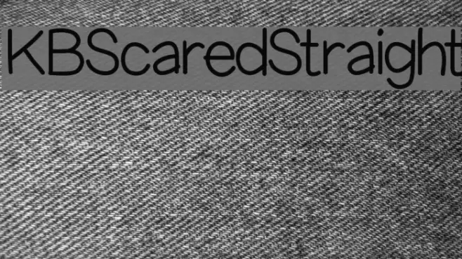 KBScaredStraight Font examples