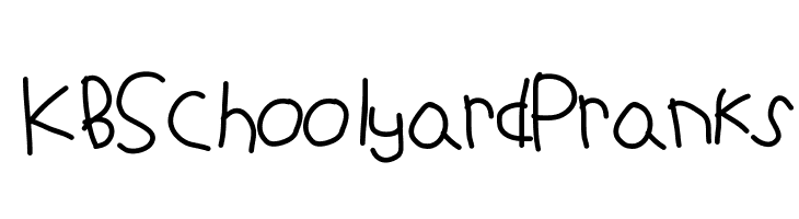 KBSchoolyardPranks  Descarca Fonturi Gratis