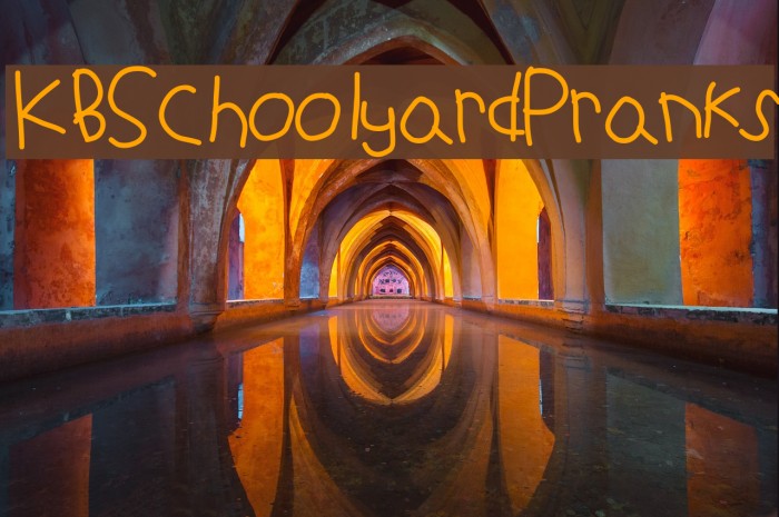 KBSchoolyardPranks Font examples