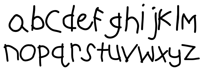 KBSchoolyardPranks Font LOWERCASE