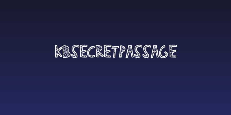 KBSecretPassage Social Header