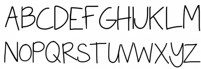 KBSeriouslyIntoHer Шрифта ВЕРХНИЙ