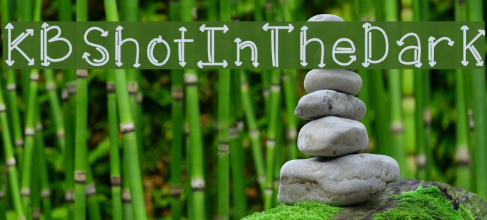 KBShotInTheDark Font examples