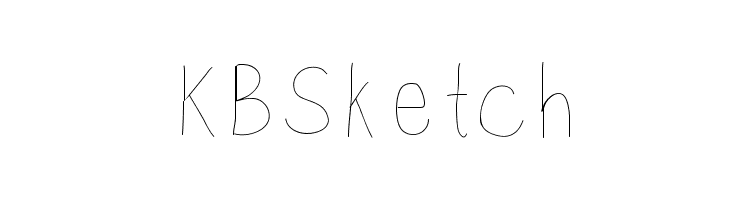 KBSketch  フリーフォントのダウンロード