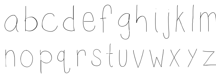 KBSketch Font LOWERCASE