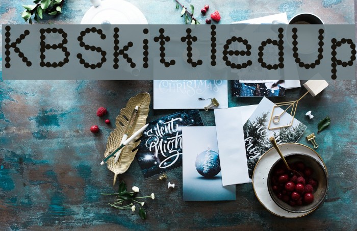 KBSkittledUp Font examples