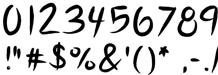 KBSlasher Font OTHER CHARS
