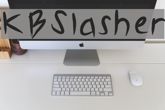 KBSlasher Font examples