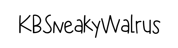 KBSneakyWalrus  Fuentes Gratis Descargar